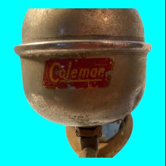 May Artifact of the Month: Coleman Gas Powered Iron — Turtle Bay Vtg Coleman Steam Iron For Clothes Turquoise Made in USA Untested Not Working